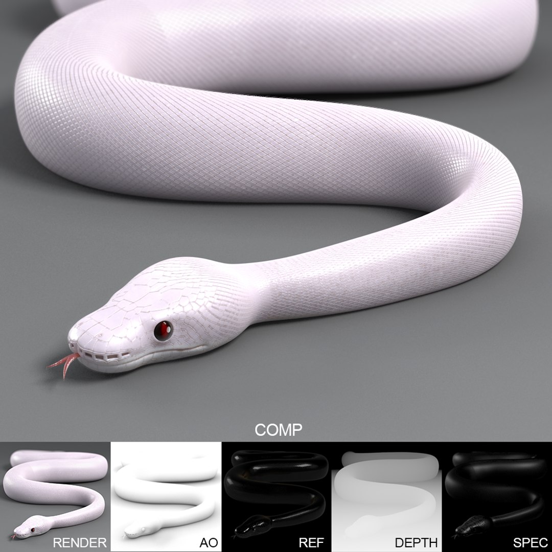 super ball python 3d max
