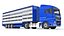 Camión con remolque para transporte de animales