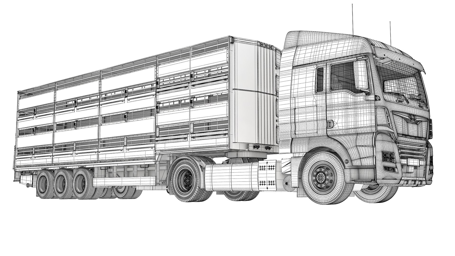 3D Truck with Animal Transporter Trailer https://p.turbosquid.com/ts-thumb/SH/Ehrj0f/Sd/truck3d21/jpg/1674928087/1920x1080/fit_q87/3d810c22b84da4a6afe0483898b84219a0992cc3/truck3d21.jpg