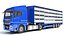 Camión con remolque para transporte de animales