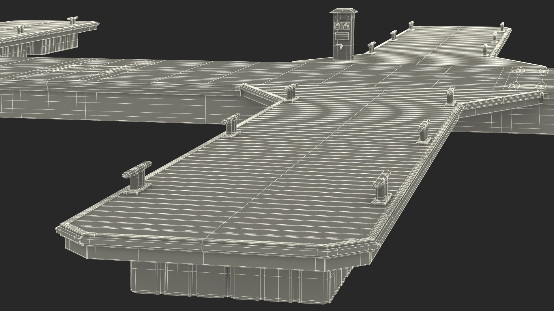 3D Yacht Pier - TurboSquid 2167669