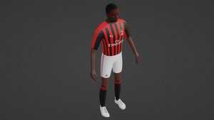 3D Soccer Player - Milan