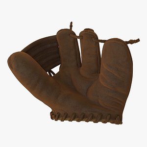 3D vintage baseball glove generic