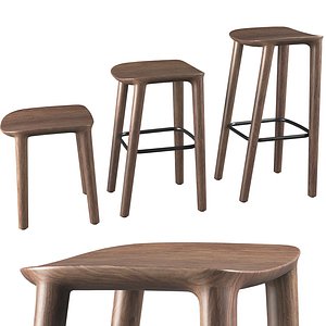 3D neva barstool artisan restaurant bar model