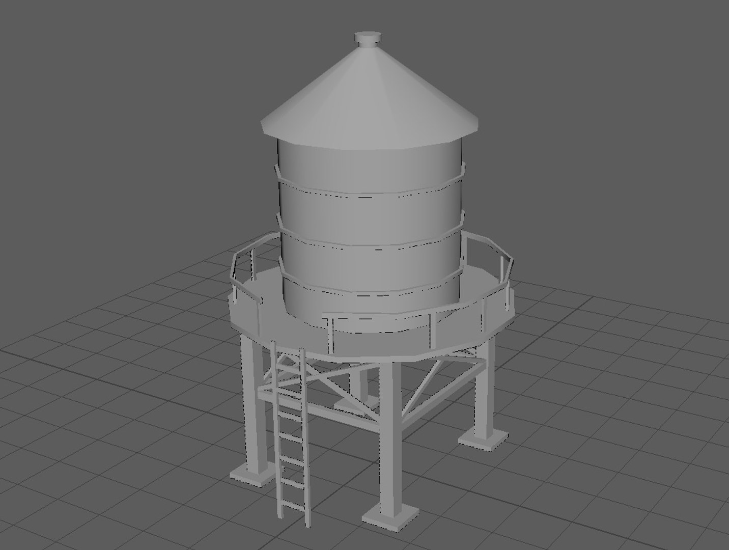 Water tower 3D model - TurboSquid 1508718