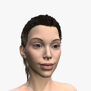 Woman Mia - Game Ready - Naked - Rigged