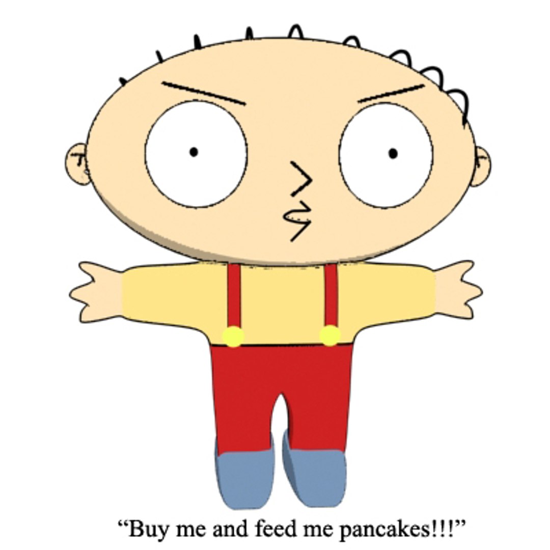 Stewie Family Guy 3d Model