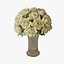 3d roses vase