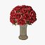 3d roses vase