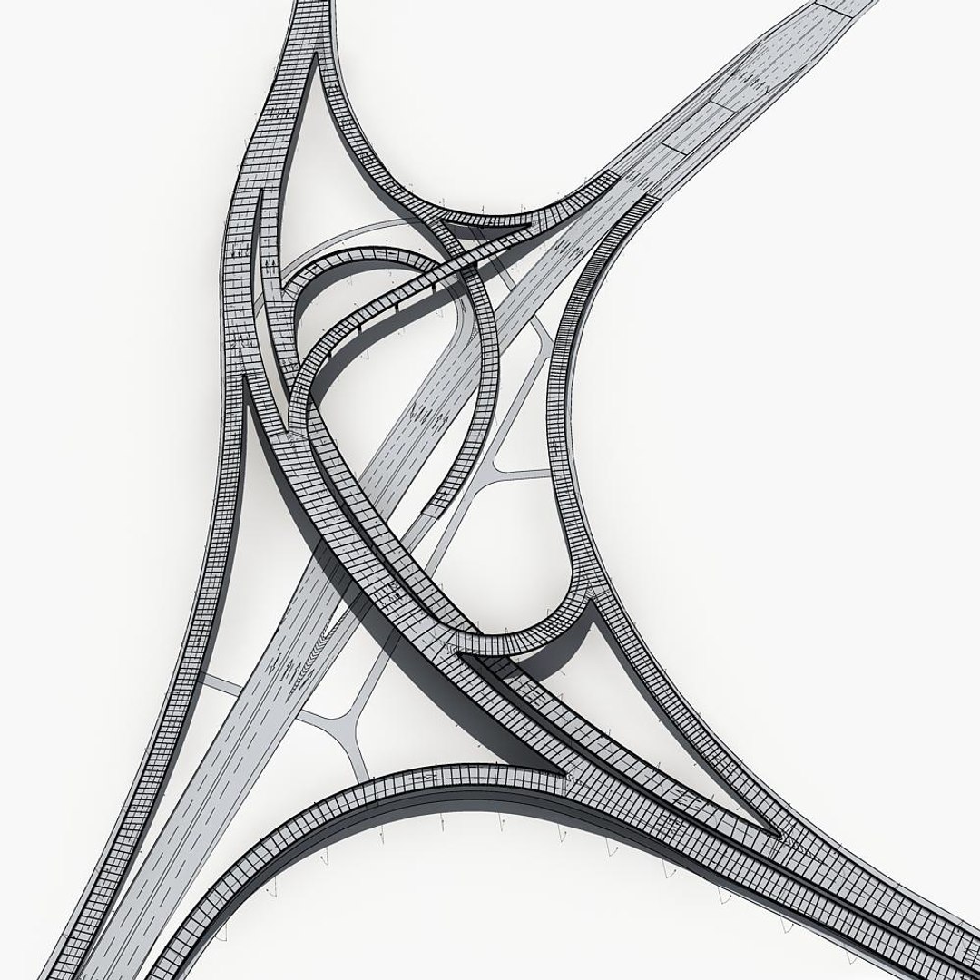 3d Highway Road Way Model
