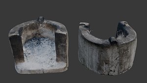Used Charcoal Stove 3D Scan