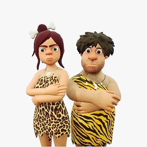 Stone Age Characters 3D
