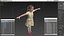 Child Girl in Dress T-Pose