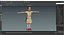 Child Girl in Dress T-Pose