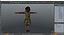 Child Girl in Dress T-Pose