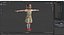 Child Girl in Dress T-Pose