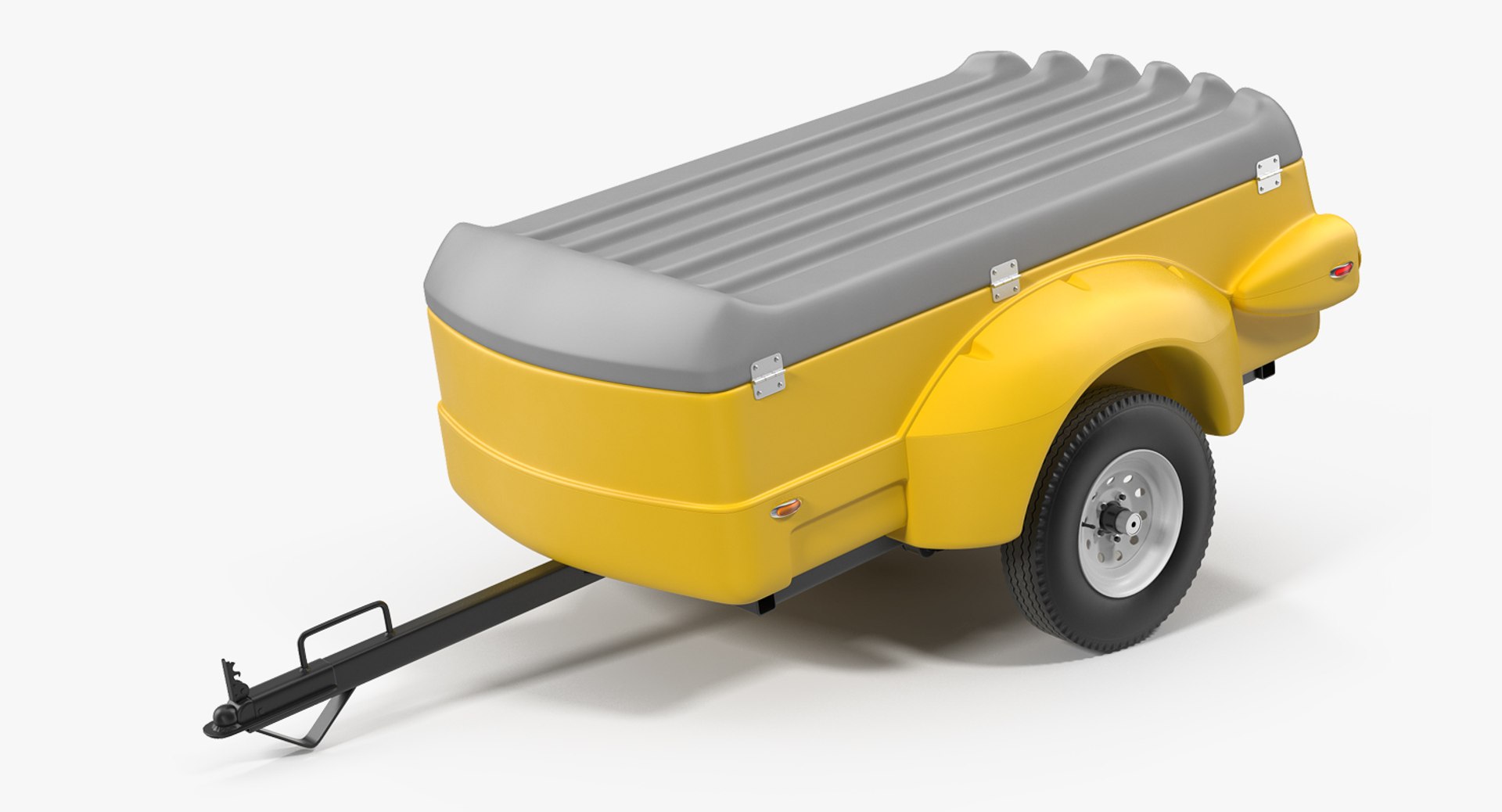 Mini Cargo Utility Trailer 3D Model 3D model preview