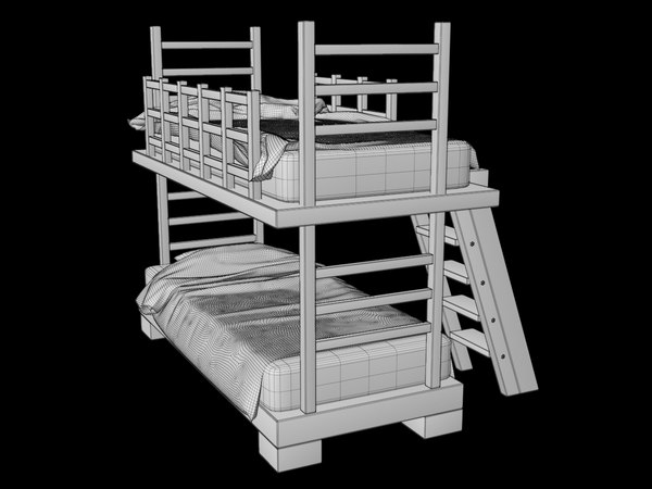 3d model of bunk bed