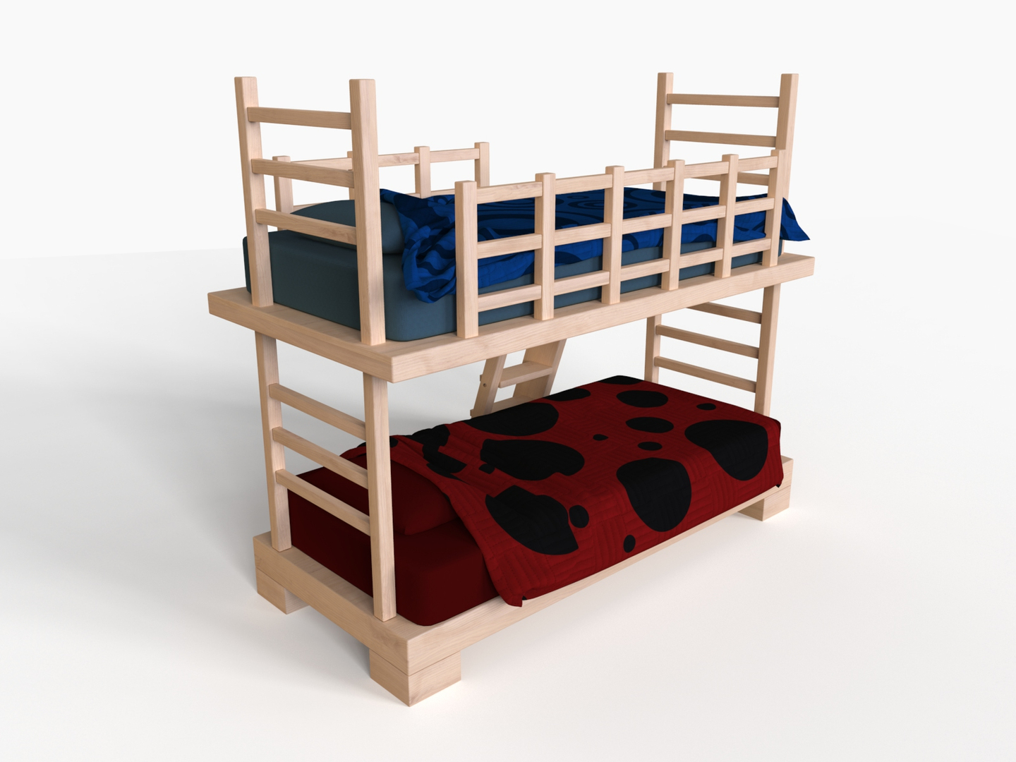 3d model of bunk bed