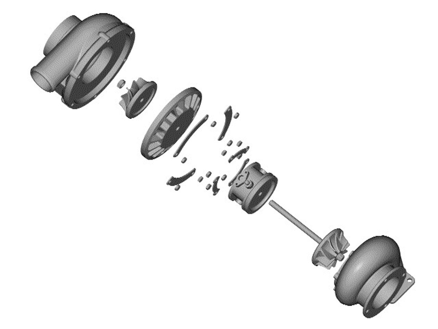 3d Turbo Engine Model