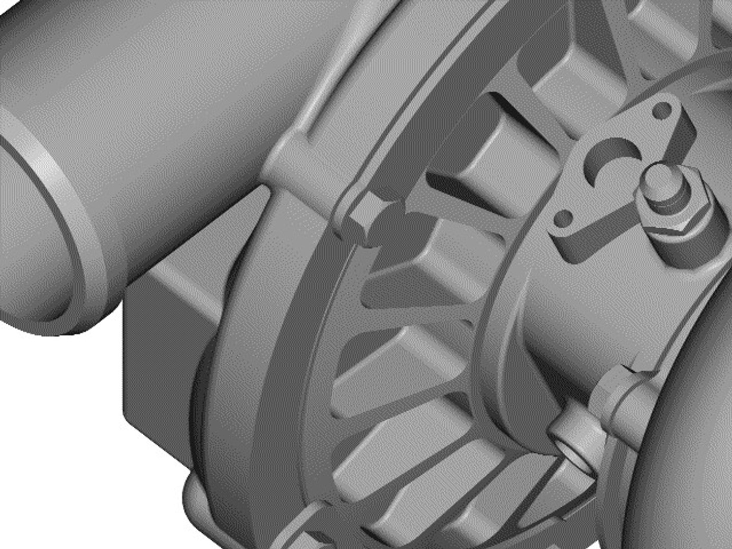 3d Turbo Engine Model