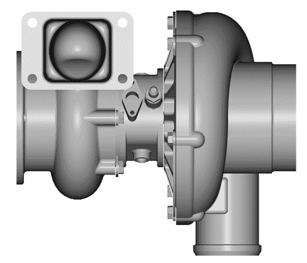 3d Turbo Engine Model