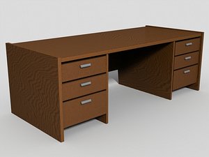 3d desk modo model