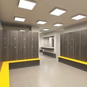 3D lockerroom locker room