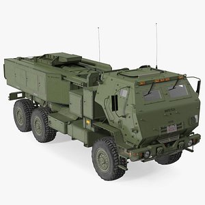 M142 High Mobility Artillery Rocket System Green 3D model