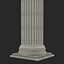 3d model ionic column greco roman