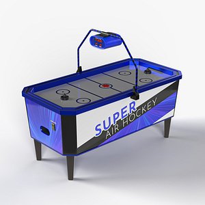 Air hockey table 3D model