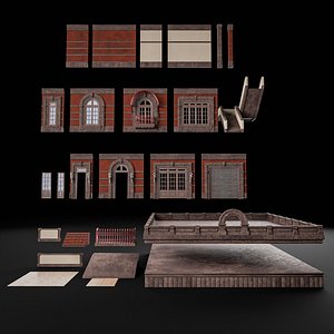 3D MODULAR WALL INTERIOR EXTERIOR KIT 02
