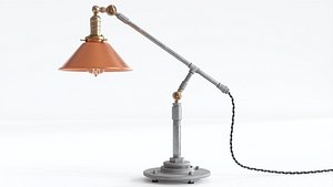 3D model Industrial Copper Tube Lamp