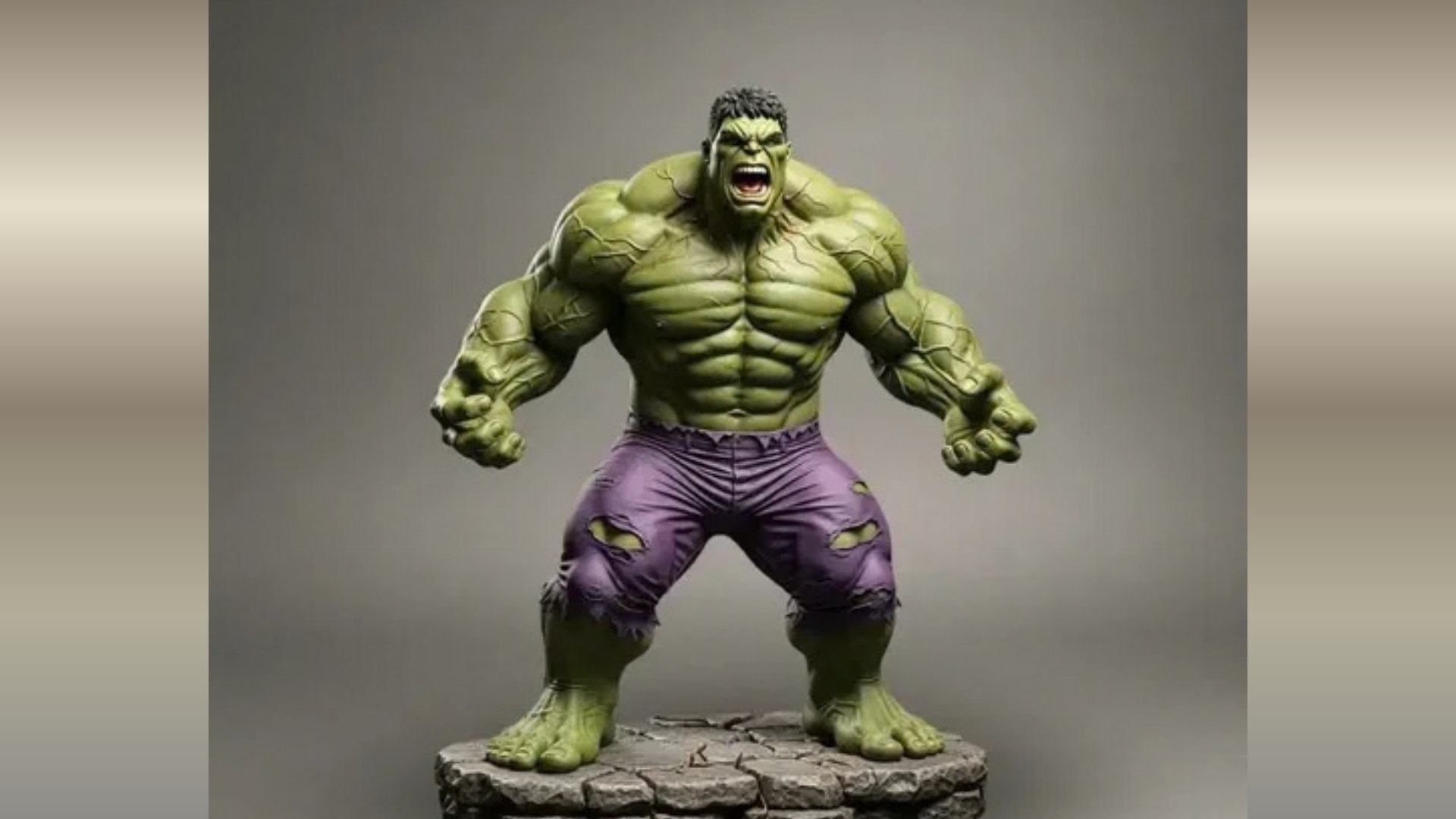 Incredible Hulk 3d Print Model 3d Printable Statue Stl Obj 3D Model ...