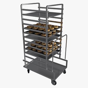 Mobile bakery pastry racks