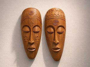 3D model African tribal masks - 3D Print model