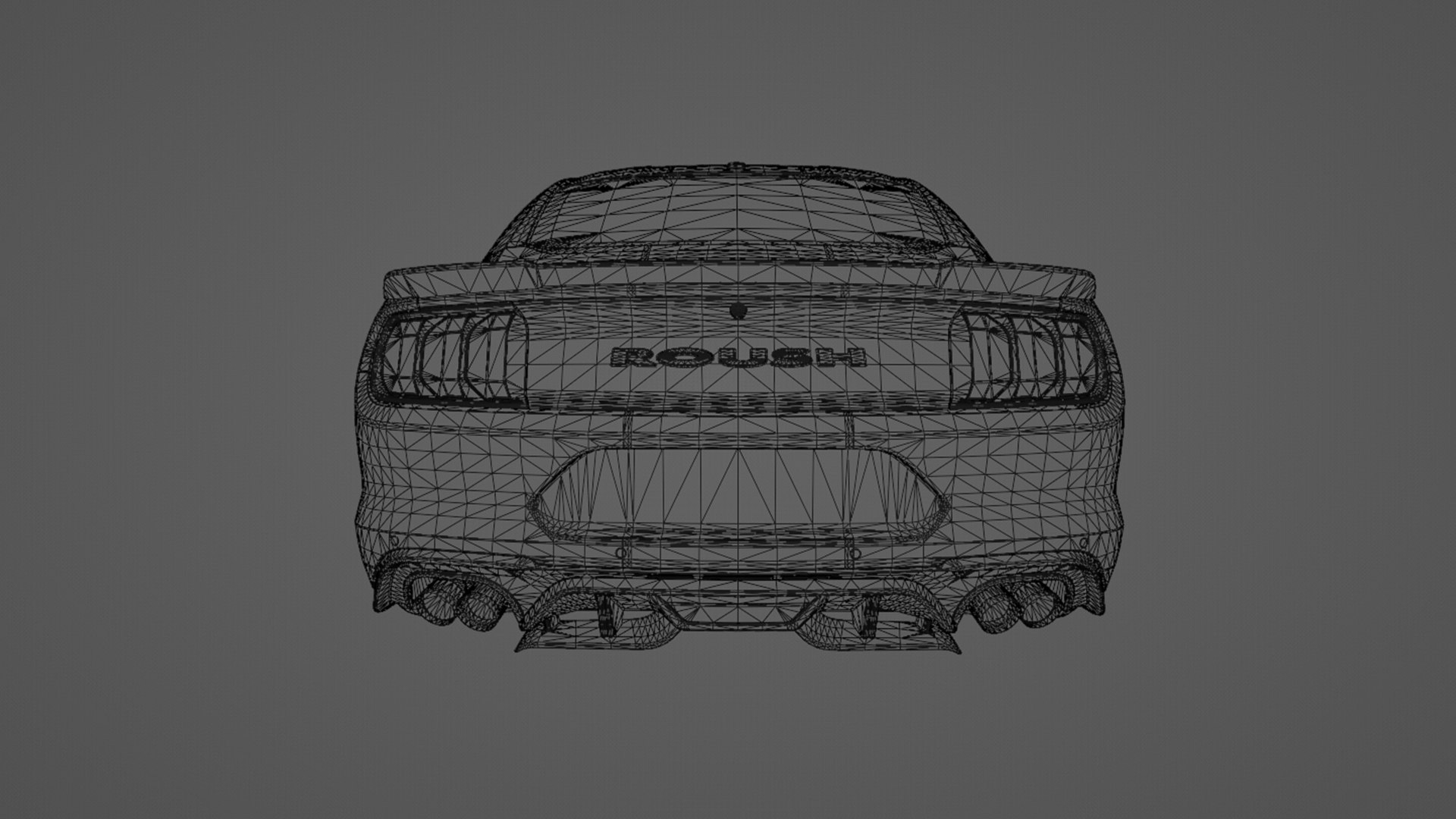 Ford Mustang ROUSH Stage 3 Model - TurboSquid 2070762