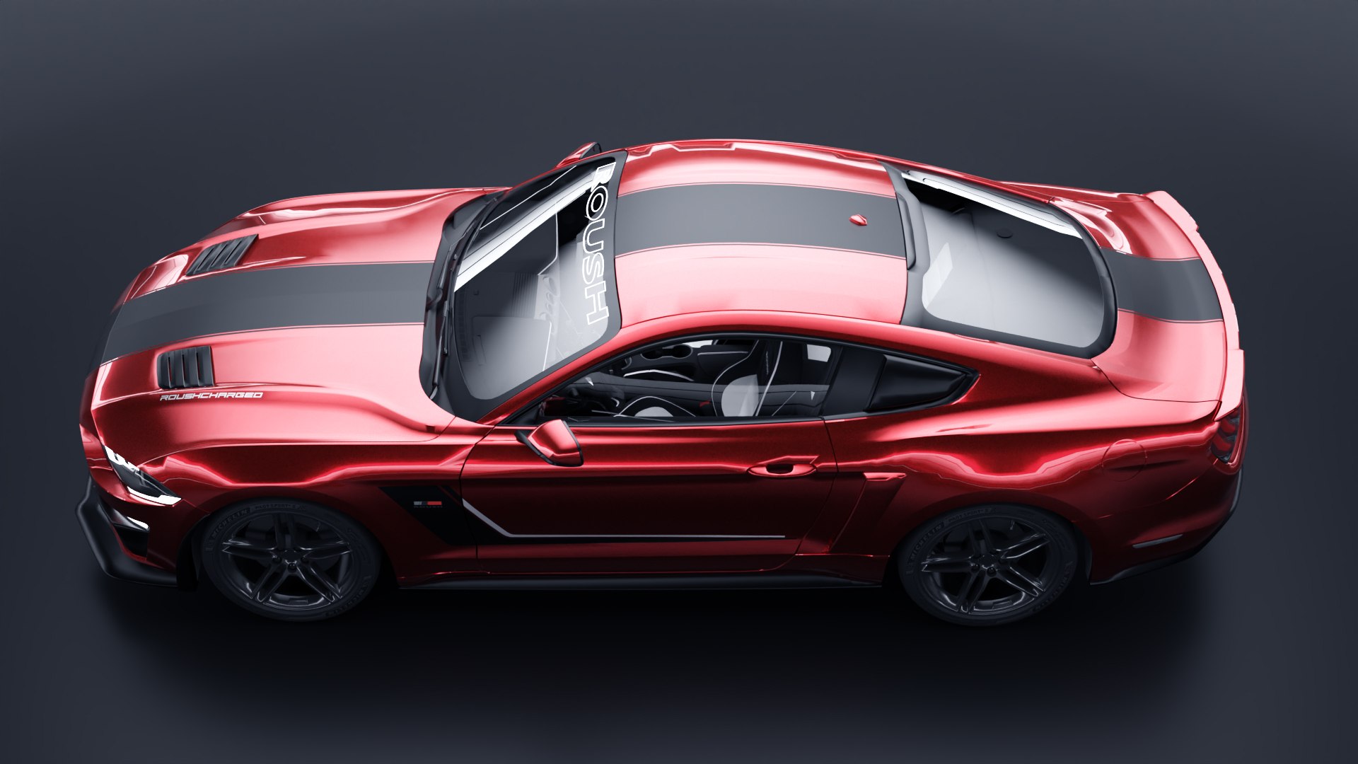 Ford Mustang ROUSH Stage 3 Model - TurboSquid 2070762