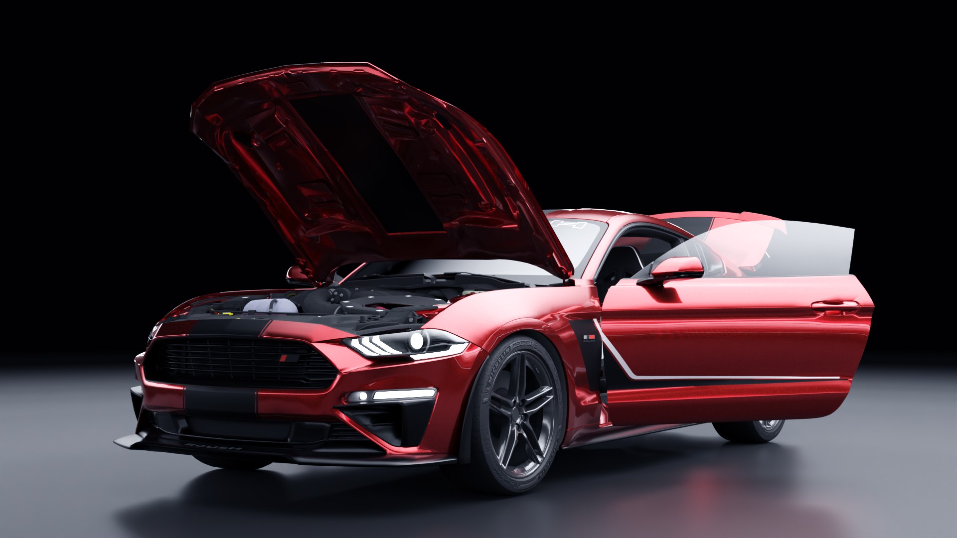 Ford Mustang ROUSH Stage 3 Model - TurboSquid 2070762