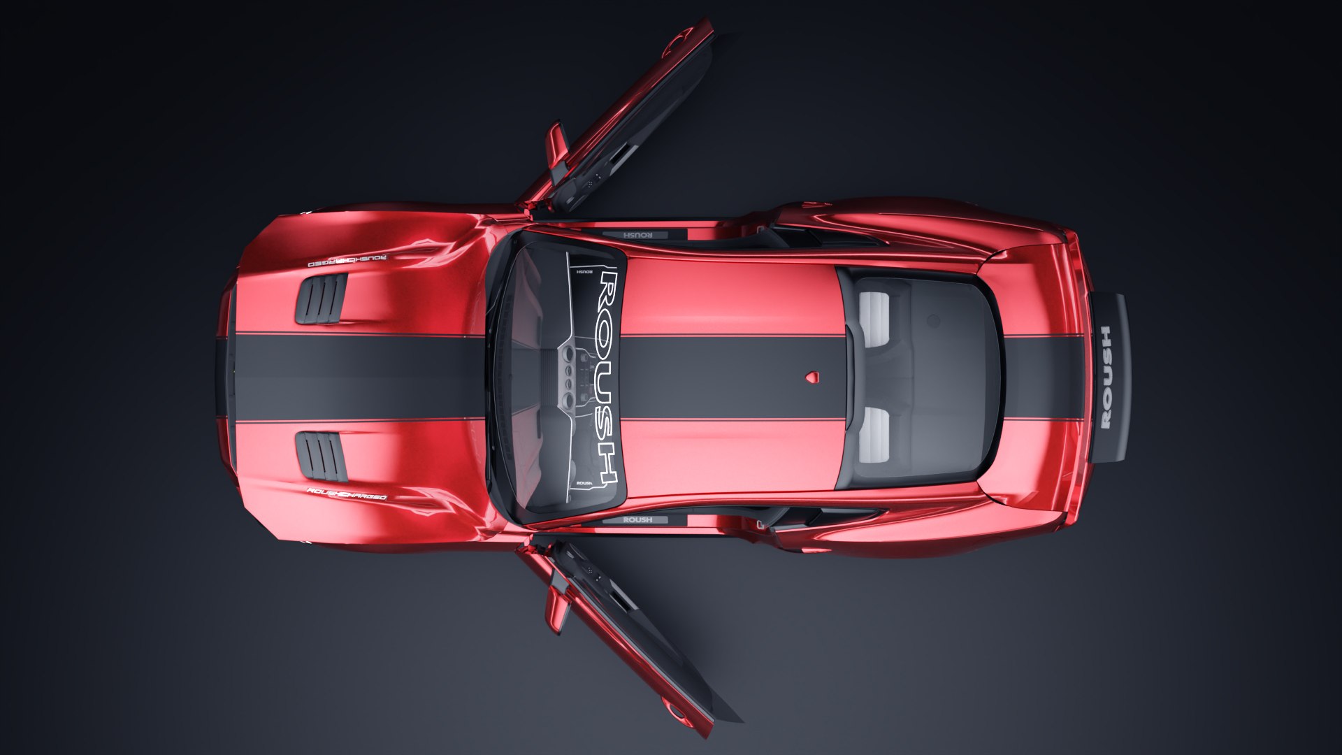 Ford Mustang ROUSH Stage 3 Model - TurboSquid 2070762