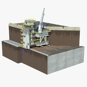 stationary crusher station model
