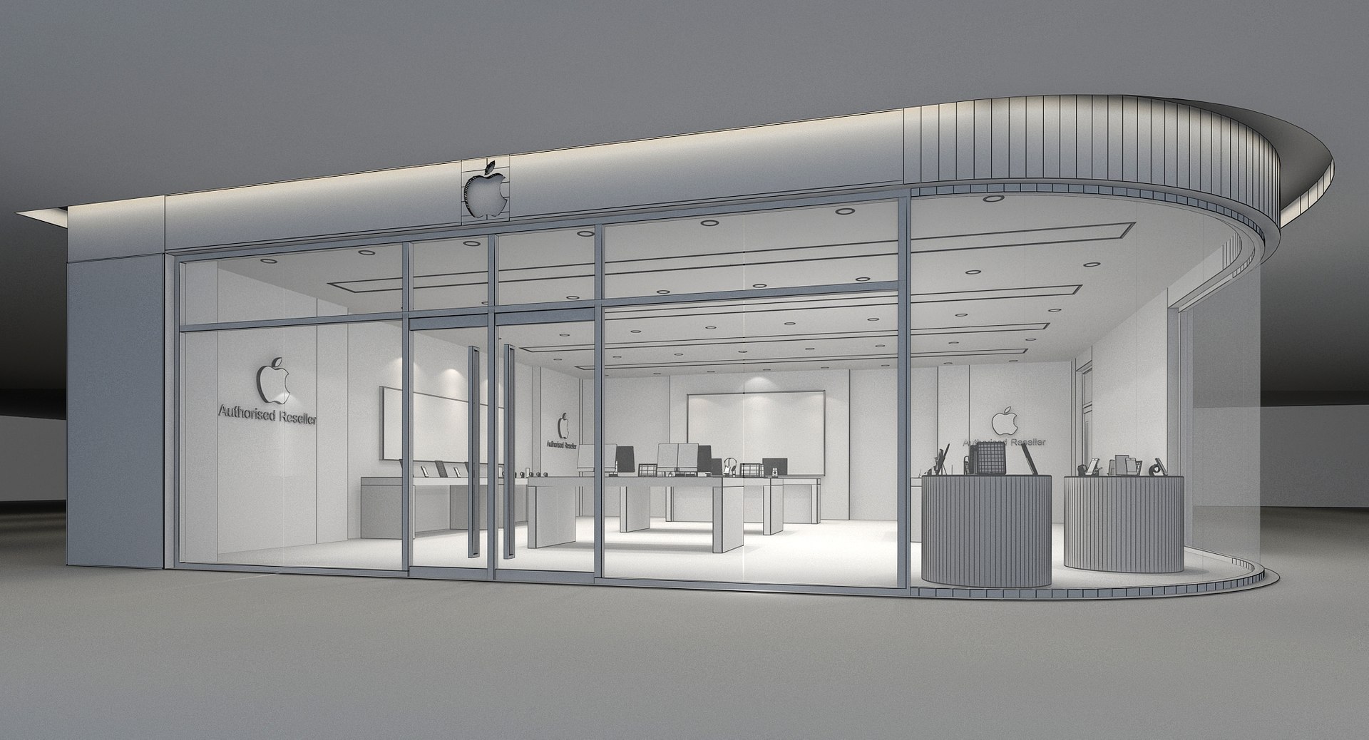 Apple Store Interior 05 3D - TurboSquid 2083301