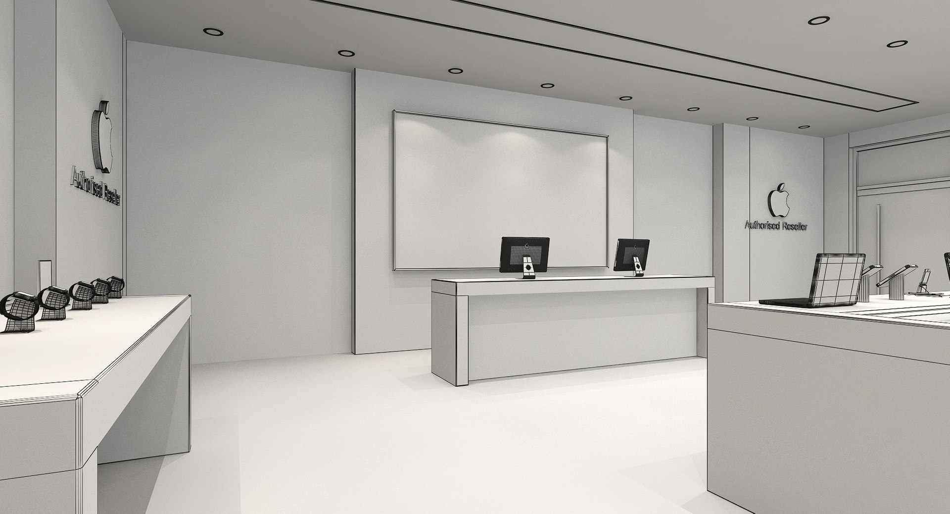 Apple Store Interior 05 3D - TurboSquid 2083301