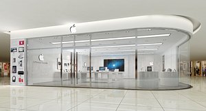 Apple Store Interior 05 3D