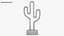 Lampe cactus néon