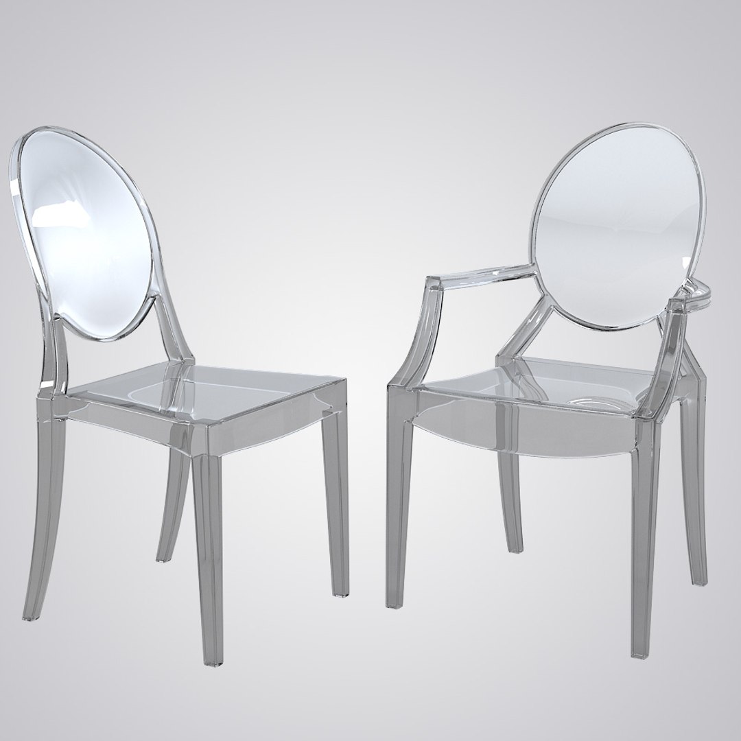 3d Model Kartell Ghost Dining Chair
