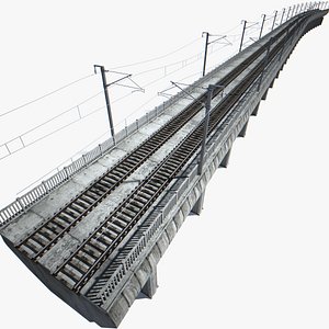 railway viaduct 3d model