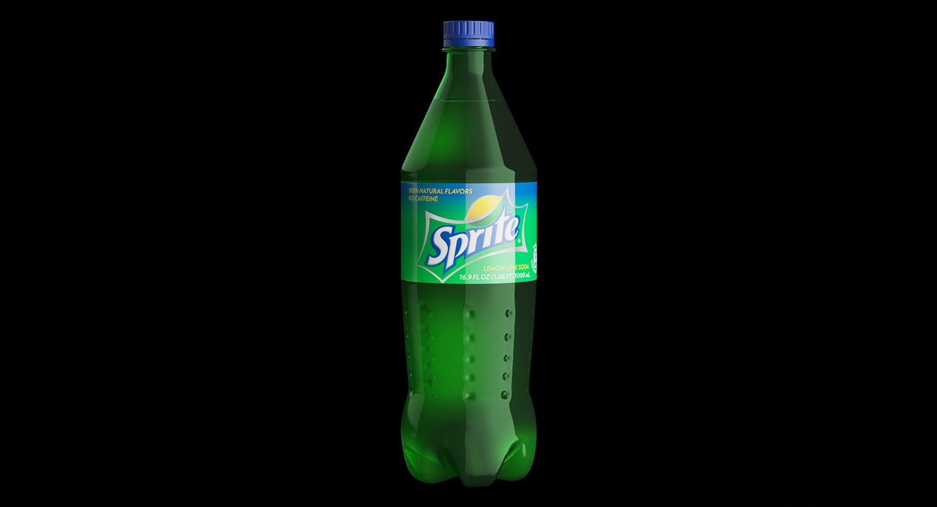 3D Plastic Bottle Sprite 1l Model - TurboSquid 1280808