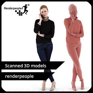 photorealistic human melinda 0130 3d model