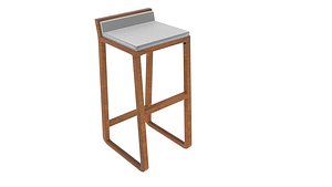 joe solid oak bar stool model